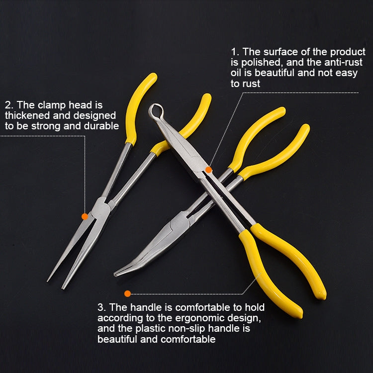 11 Inch Multi-function 25 Degree Bending Needle-nosed Pliers Hand Tool — view 3