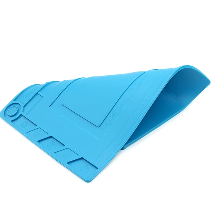 JIAFA S-150 Maintenance Platform Heat-resistant Repair Insulation Pad Silicone Mats with Screws Position