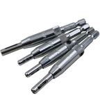 Doors Self Centering Hinge Tapper Core Drill Bit Set Hole Puncher Woodworking Tools(5/64, 7/64, 9/64, 11/64 inch), 4 PCS/Set