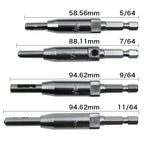 Doors Self Centering Hinge Tapper Core Drill Bit Set Hole Puncher Woodworking Tools(5/64, 7/64, 9/64, 11/64 inch), 4 PCS/Set