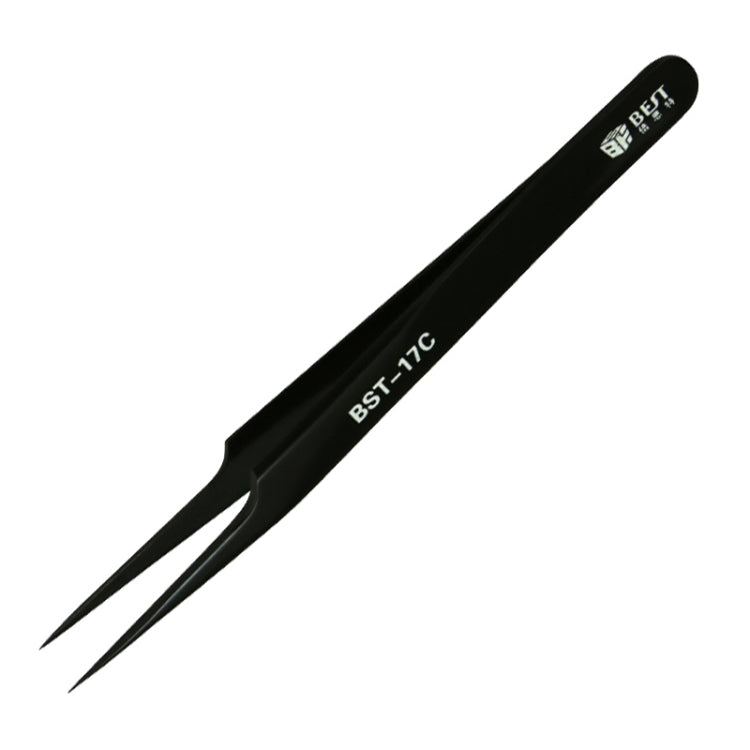 BEST BST-17C Newest Extra Long Precision Stainless Steel Eyelash Extension Volume Tweezers