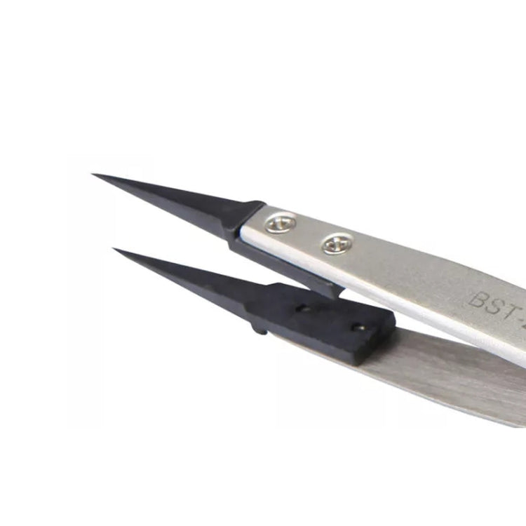 BEST BST-259A Stainless Steel Snti Static Tweezer