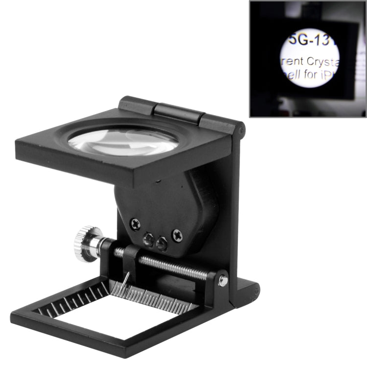 10x Magnification Loupe Metal Antique Magnifier, Mini Desk Style