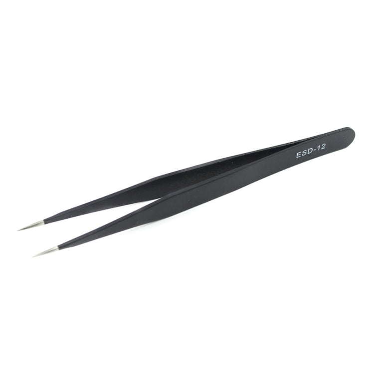 JIAFA JF-603 Straight Tip Tweezers — JF-603 Black