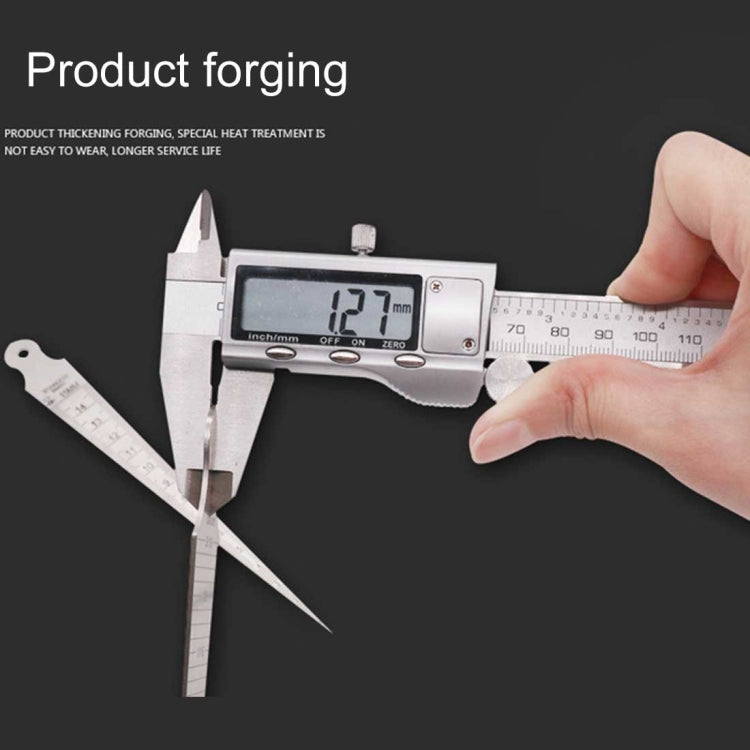 Wedge Feeler Gap 1-15mm Thick Stainless Steel Ruler Inspection Taper Gauge Metric Imperial Measure Tool
