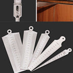 Wedge Feeler Gap 1-15mm Thick Stainless Steel Ruler Inspection Taper Gauge Metric Imperial Measure Tool