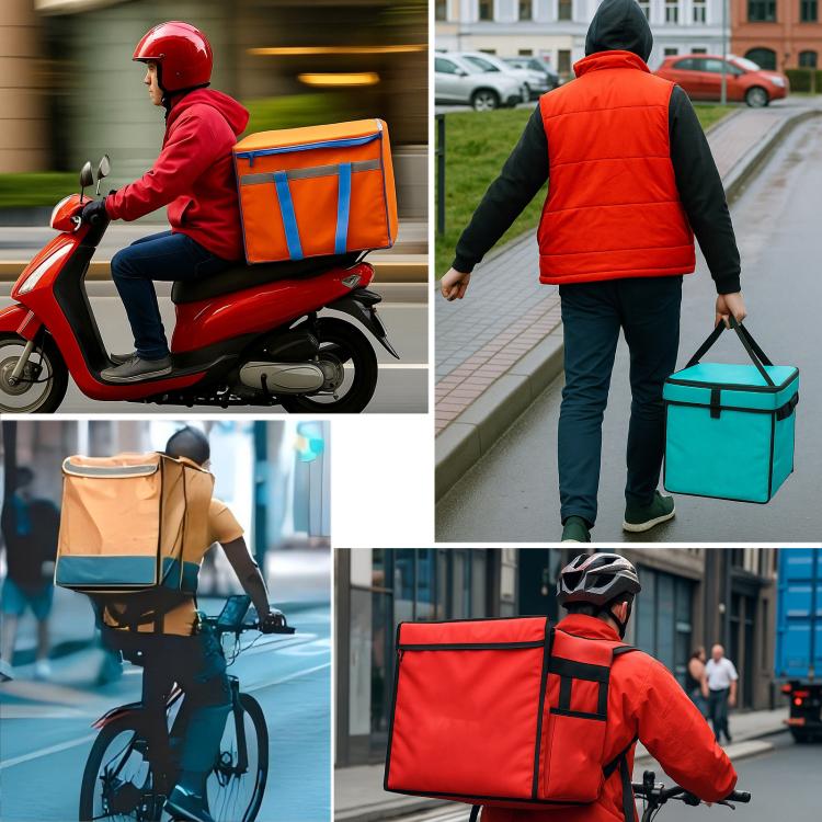 Top Open Pizza Delivery Backpack Bag Insulated Food Delivery Box