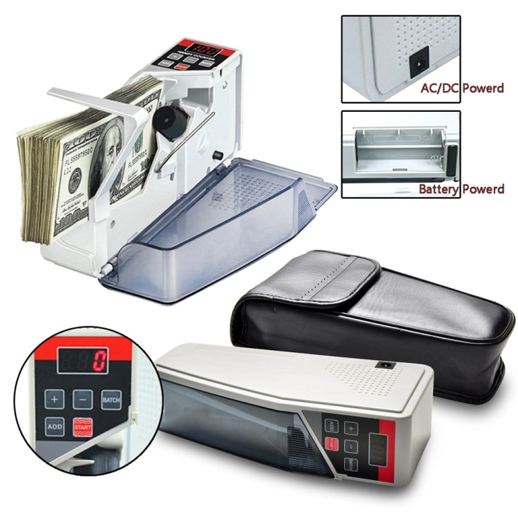 V40 Handheld Mini Portable Small Money Counting Machine, Specification: US Plug — view 5