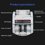 2108 UVMGIR 220V Multi-Currency Multifunctional Money Counter, Specifications:UK Plug