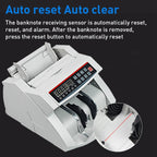 2108 UVMGIR 220V Multi-Currency Multifunctional Money Counter, Specifications:UK Plug