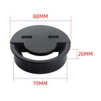 60mm Desktop Outlet USB Cable Wire Hole Cover Round Winder Holder — view 3