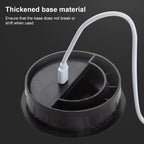 80mm Desktop Outlet USB Cable Wire Hole Cover Round Winder Holder — view 7