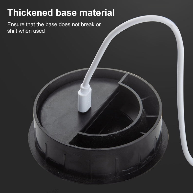80mm Desktop Outlet USB Cable Wire Hole Cover Round Winder Holder — view 7