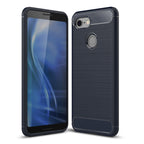 Brushed Texture Carbon Fiber Shockproof TPU Case for Google Pixel 3, Google Pixel 3