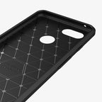 Brushed Texture Carbon Fiber Shockproof TPU Case for Google Pixel 3, Google Pixel 3
