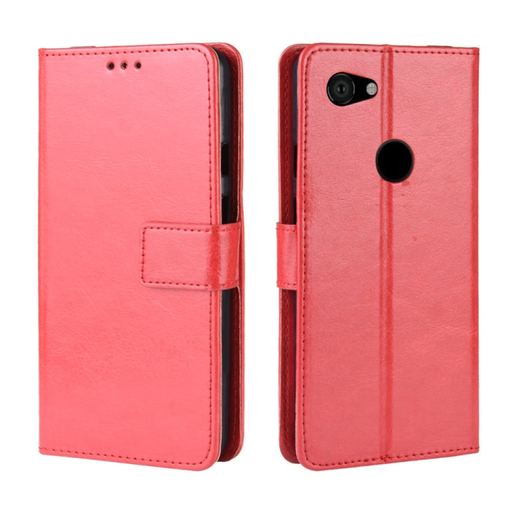 Retro Crazy Horse Texture Horizontal Flip Leather Case for Google Pixel 3 lite, with Holder & Card Slots & Photo Frame