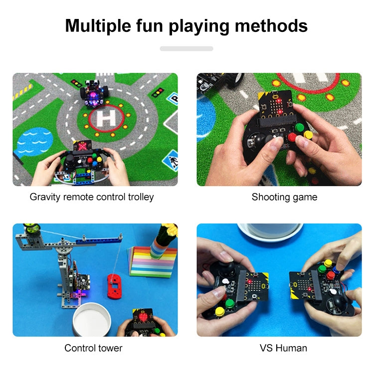 Yahboom Microbit Basic Game Handle Board, Compatible with Micro:bit V2/1.5 Board, without Micro:bit V2/1.5 Board