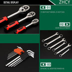 Multi-function Car Repair Combination Toolbox Ratchet Wrench Set, 32 In 1 — view 7
