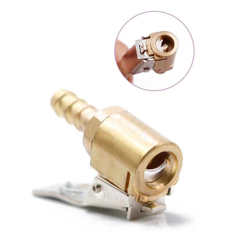 6mm Car Tyre Wheel Tire Air Chuck Inflator Pump Valve Clip Clamp Connector