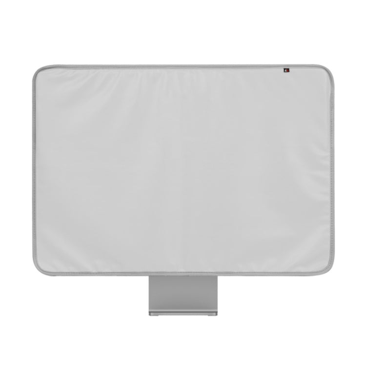 For 24 inch Apple iMac Portable Dustproof Cover Desktop Apple Computer LCD Monitor Cover with Storage Bag — 24 inch (Grey)