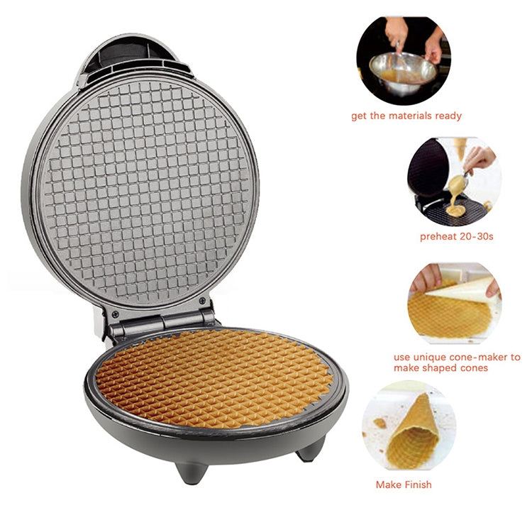 Electric Egg Roll Maker DIY Ice Cream Cone Machine Crispy Omelet Machine Pancake Machine, EU Plug, EU Plug — view 6