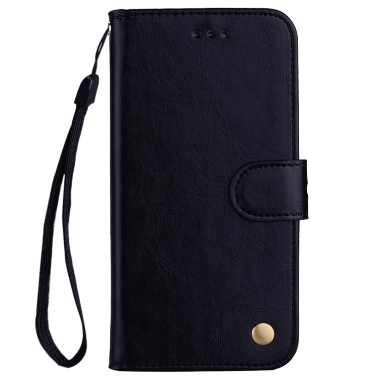 Business Style Oil Wax Texture Horizontal Flip Leather Case with Holder & Card Slots & Wallet, For Huawei P20