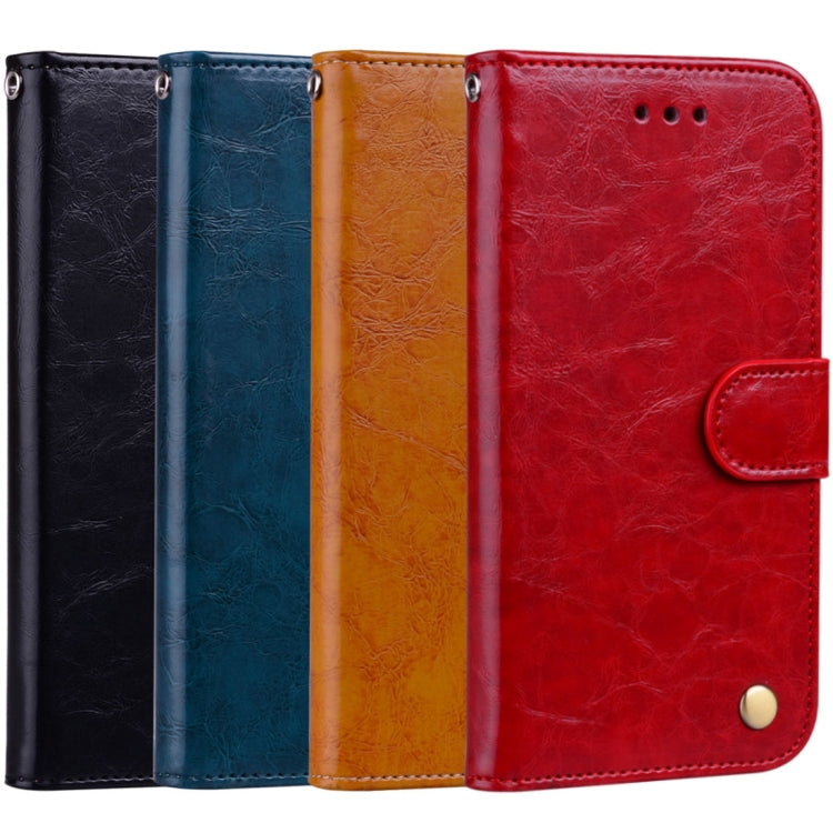 Business Style Oil Wax Texture Horizontal Flip Leather Case with Holder & Card Slots & Wallet, For Huawei P20