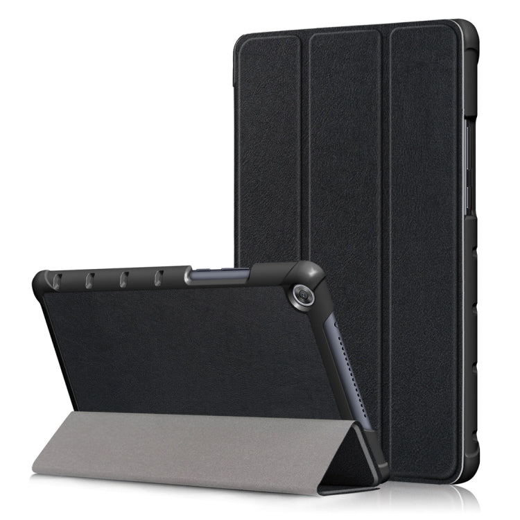 Custer Texture Horizontal Flip Leather Case for Huawei MediaPad M5 Lite 8 inch, with Three-folding Holder