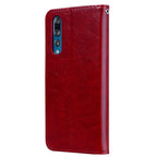 Business Style Oil Wax Texture Horizontal Flip Leather Case for Huawei P30, with Holder & Card Slots & Wallet