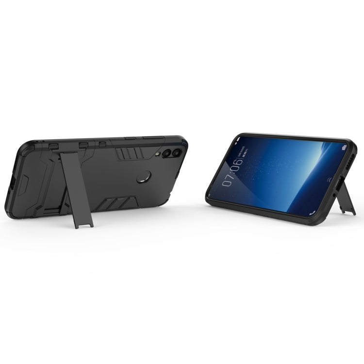 Shockproof PC + TPU Case for Huawei Honor 8C, with Holder, For Honor 8C