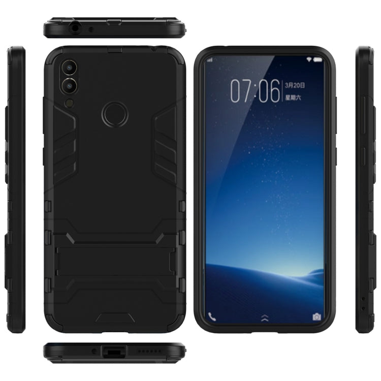 Shockproof PC + TPU Case for Huawei Honor 8C, with Holder, For Honor 8C