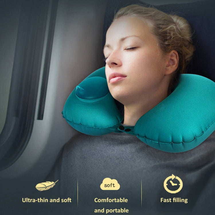 Portable Press Type Automatic Inflating Travel U-shape Neck Pillow — view 10