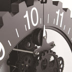 Home Simple European Style Triangular Mechanical Gears Wall Clock