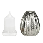 100ml Creative Vase Shape Aromatherapy Machine 3D Glass Humidifier Automatic Alcohol Sprayer with Colorful LED Lamp