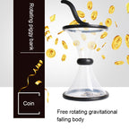 Vortex Bank Decompression Transparent Funnel Gravity Rotating Coin Storage Box