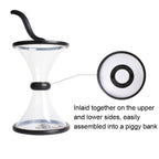 Vortex Bank Decompression Transparent Funnel Gravity Rotating Coin Storage Box
