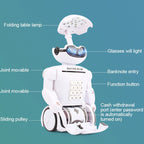 Multi-function Robot Piggy Bank Desk Lamp Code Money Box for Children