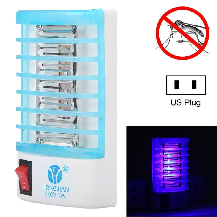 Efficient 4-LED Blue Light Mosquito Killer Night Lamp, AC110V, US Plug