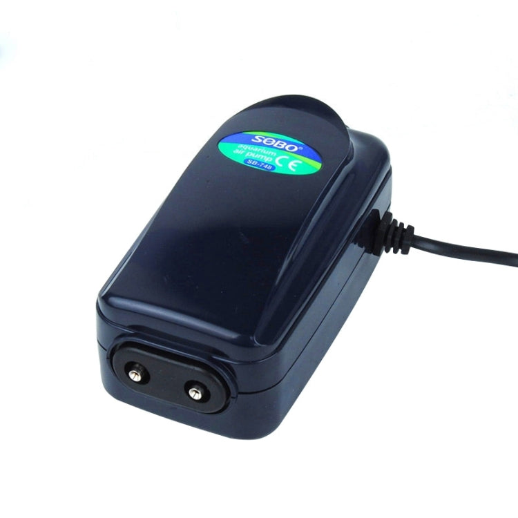 SOBO SB-748 8W Double Outlets Adjustable Flow Silent Aquarium Air Pump Fish Tank Oxygen Air Pump