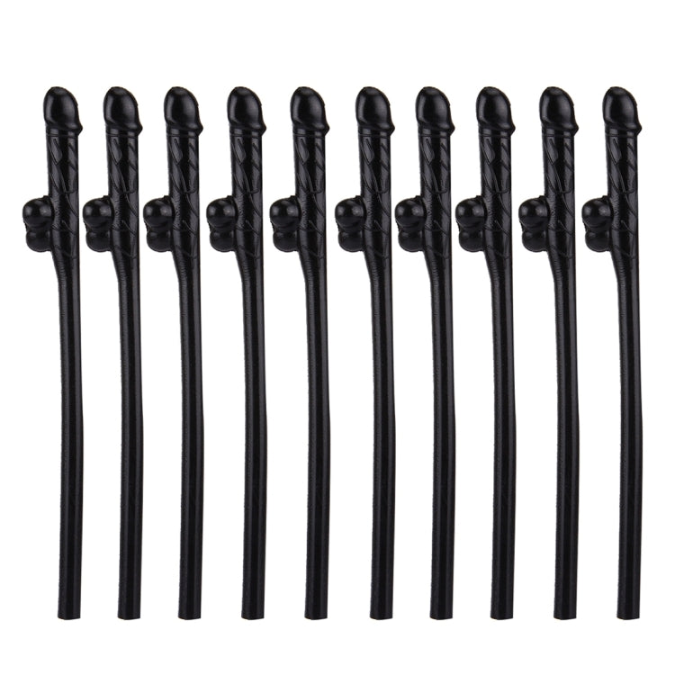 10 PCS Dicky Sipping Straw, Length: about 19cm