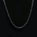 Mens Hip Hop Punk 1 Row Crystal Inlaid Alloy Necklace Chain, Size: 20 inch