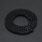Mens Hip Hop Punk 1 Row Crystal Inlaid Alloy Necklace Chain, Size: 20 inch