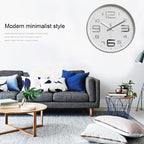 12 inch Creative Decorative Round Shape Living Room Simple Modern Quartz Wall Clock
