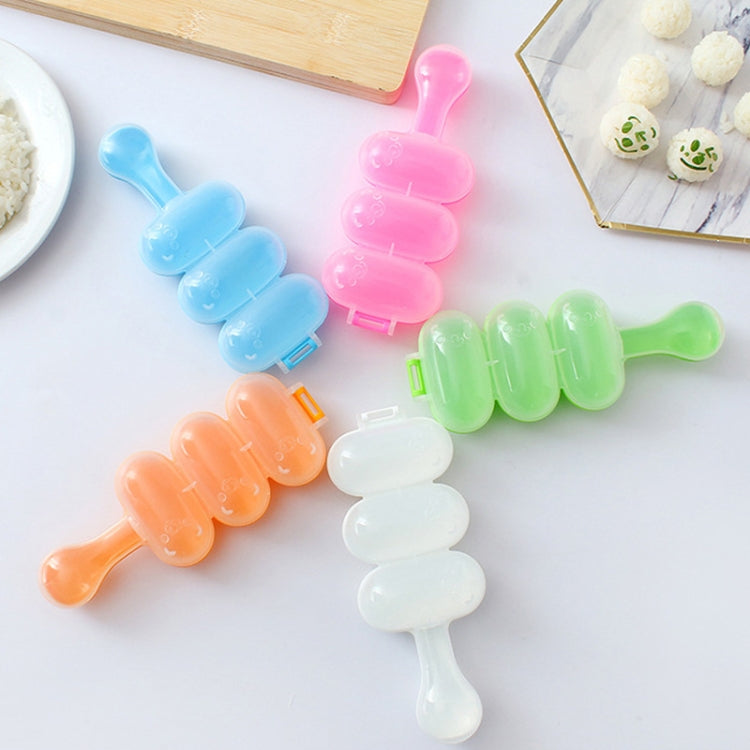 Cute Style Food-grade Sushi Rice Ball Shaker Mold with Spoon for Kids, Random Color Delivery, Spoon Shape