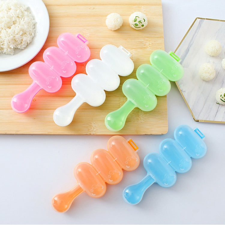 Cute Style Food-grade Sushi Rice Ball Shaker Mold with Spoon for Kids, Random Color Delivery, Spoon Shape
