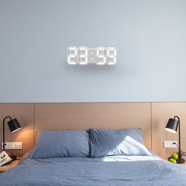 Multi-Function Large 3D LED Digital Wall Alarm Clock with Snooze Function, 12/24 Hours Display for Home, Kitchen, Office, DC 5V, CE Certificated