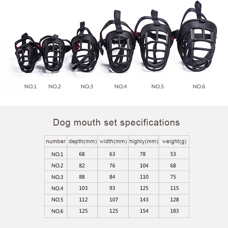 Dog Muzzle Prevent Biting Chewing and Barking Allows Drinking and Panting, Size: 11.2*10.7*14.3cm