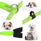 Pet Dog Training Traction Rope Reflective Light Leash with Bold Handle