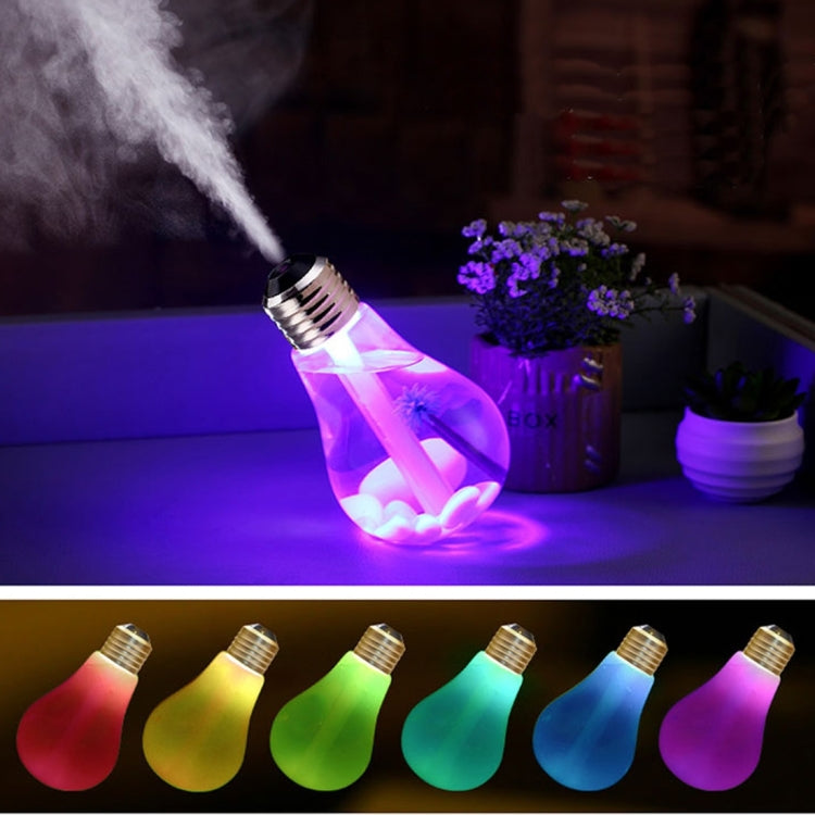 400ML Colorful Light Portable Bulb Shape Aromatherapy Air Purifier Humidifier for Home / Office / Car — view 17