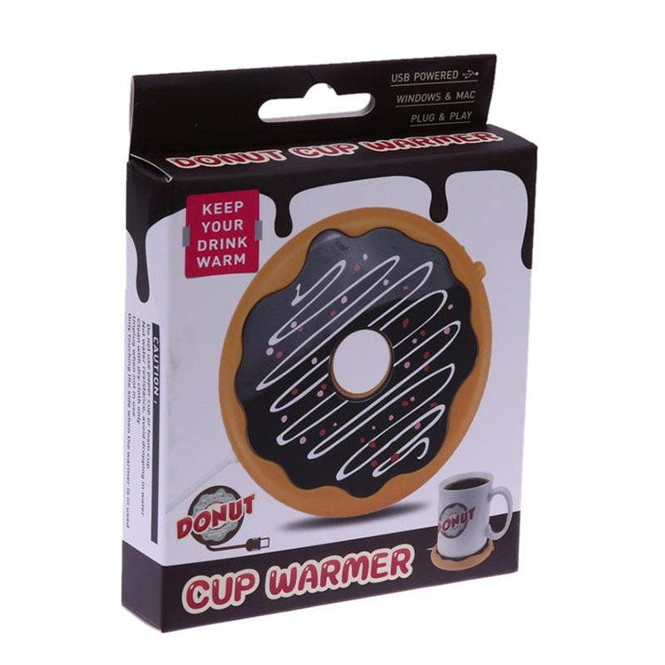 Donut Design USB Power Cable Desktop Mug Cup Warmer Tea Coffee Drinks Heating Mat Pad